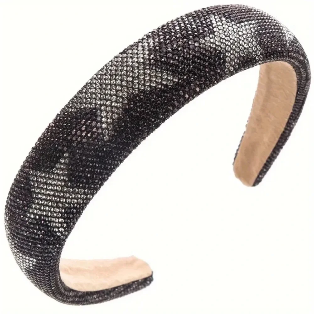 Black and Silver Star Crystal Embellished Headband